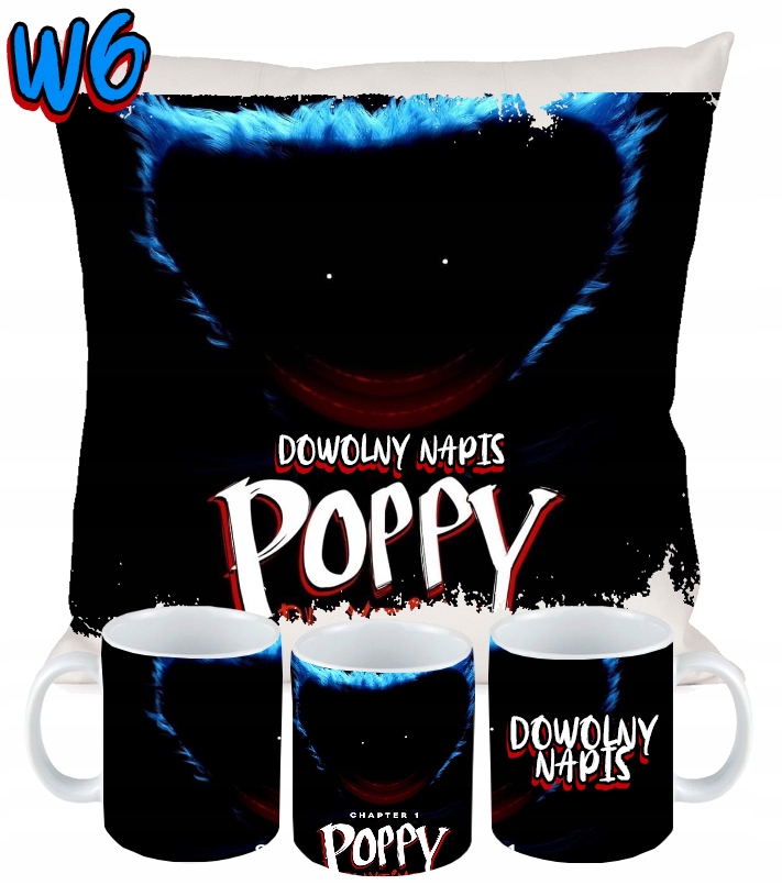 ZESTAW KUBEK PODUSZKA HUGGY WUGGY POPPY PLAYTIME 1 Kod producenta 005