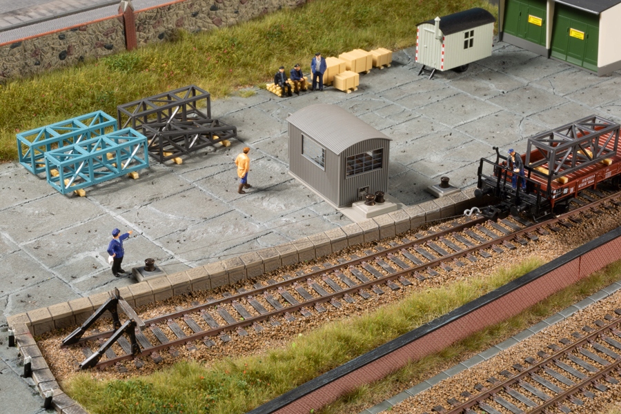 Auhagen 11468 , Přetahovadlo vozů , měřítko H0