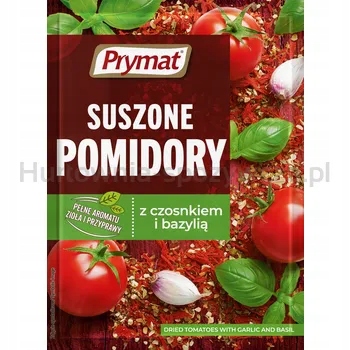 Sušené rajčata s česnekem a bazalkou 15 g Prymat