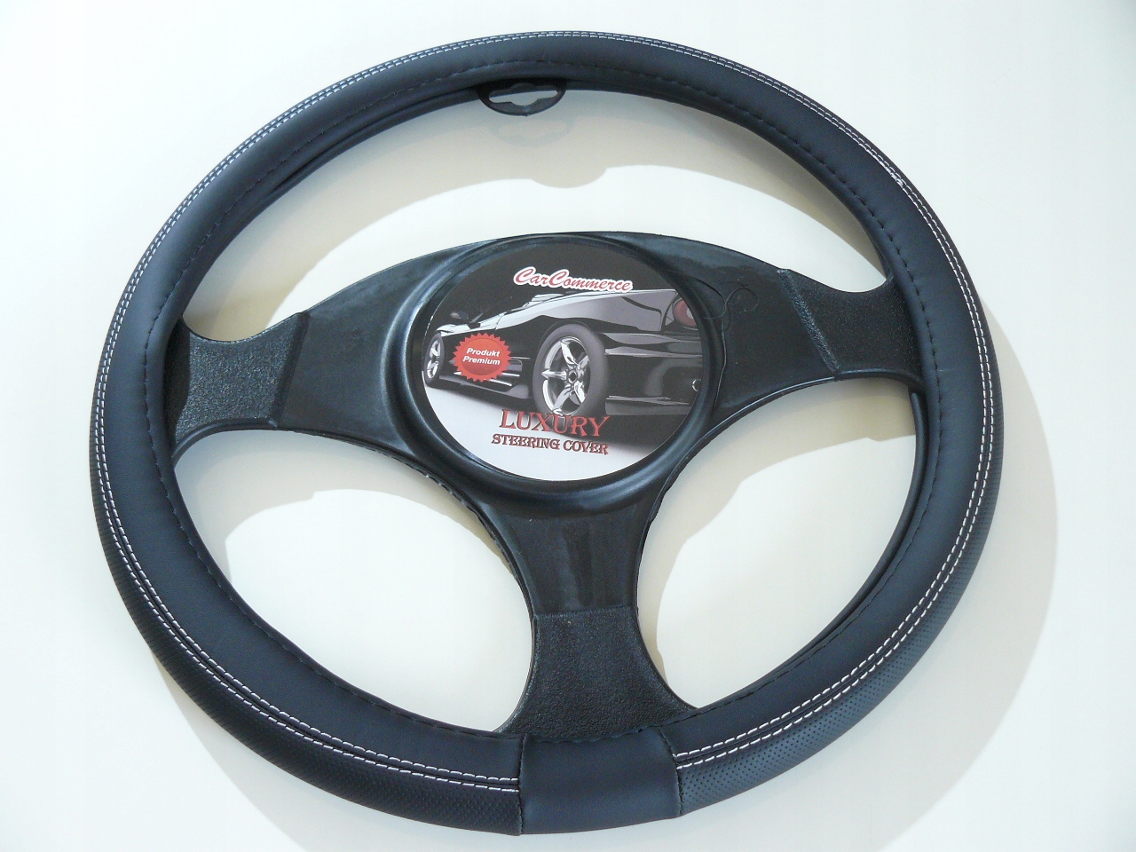 POKROWIEC KIEROWNICY 37-39.5CM CZARNY 42413 Producent Carcommerce