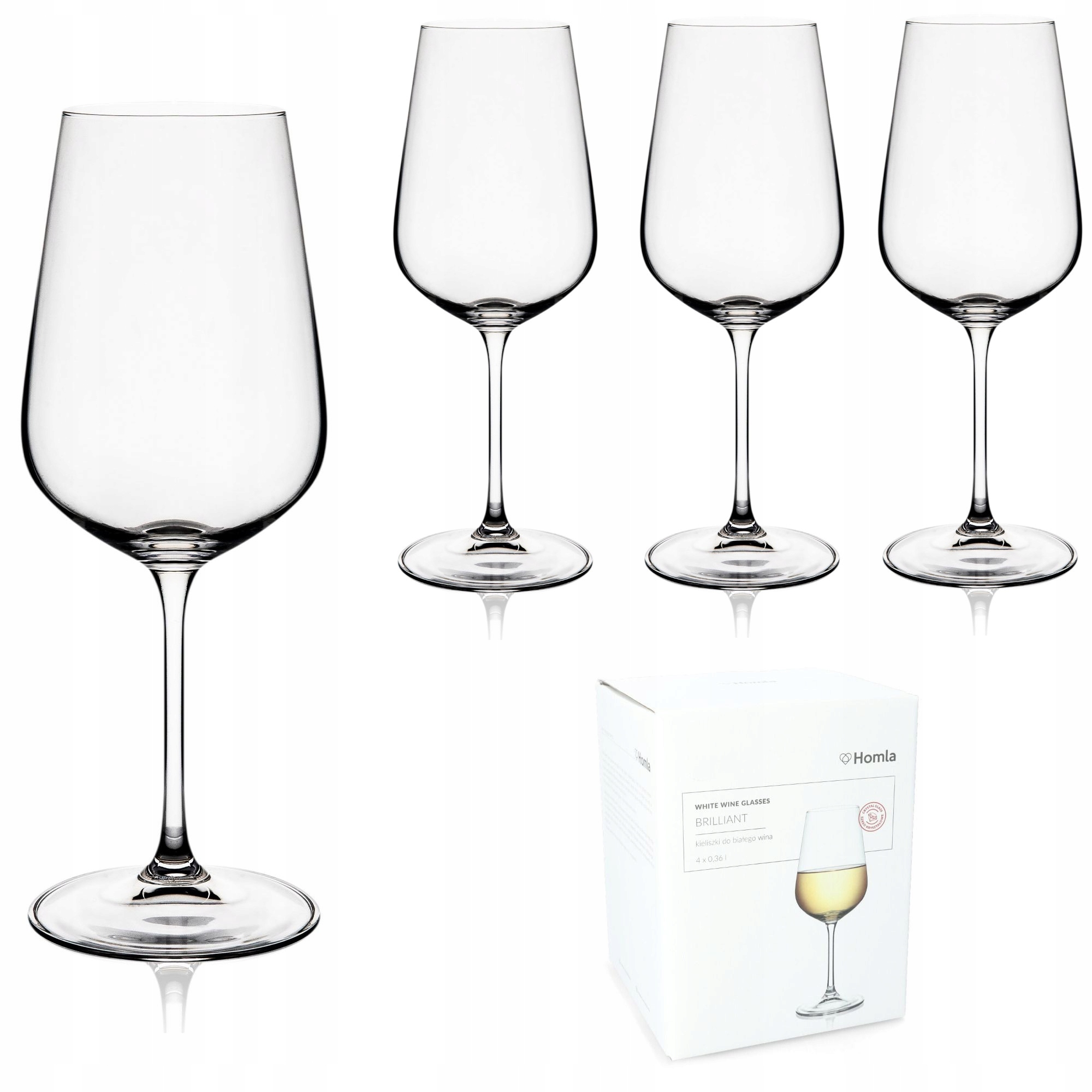 

Kieliszek kryształowy do wina Homla 4szt 360ml