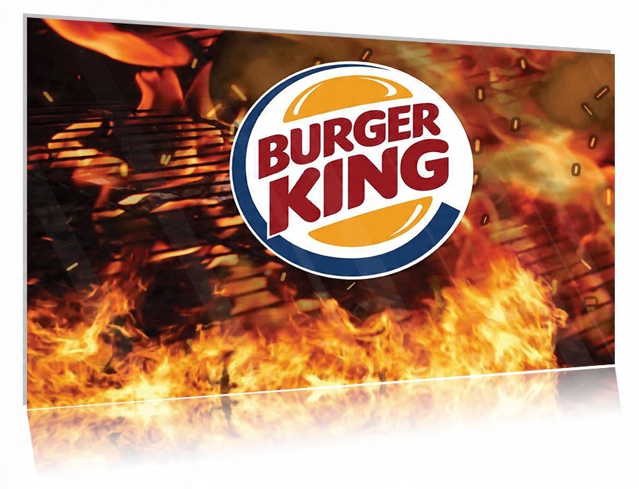 

Obraz szklany na szkle Burger King 02 30x20