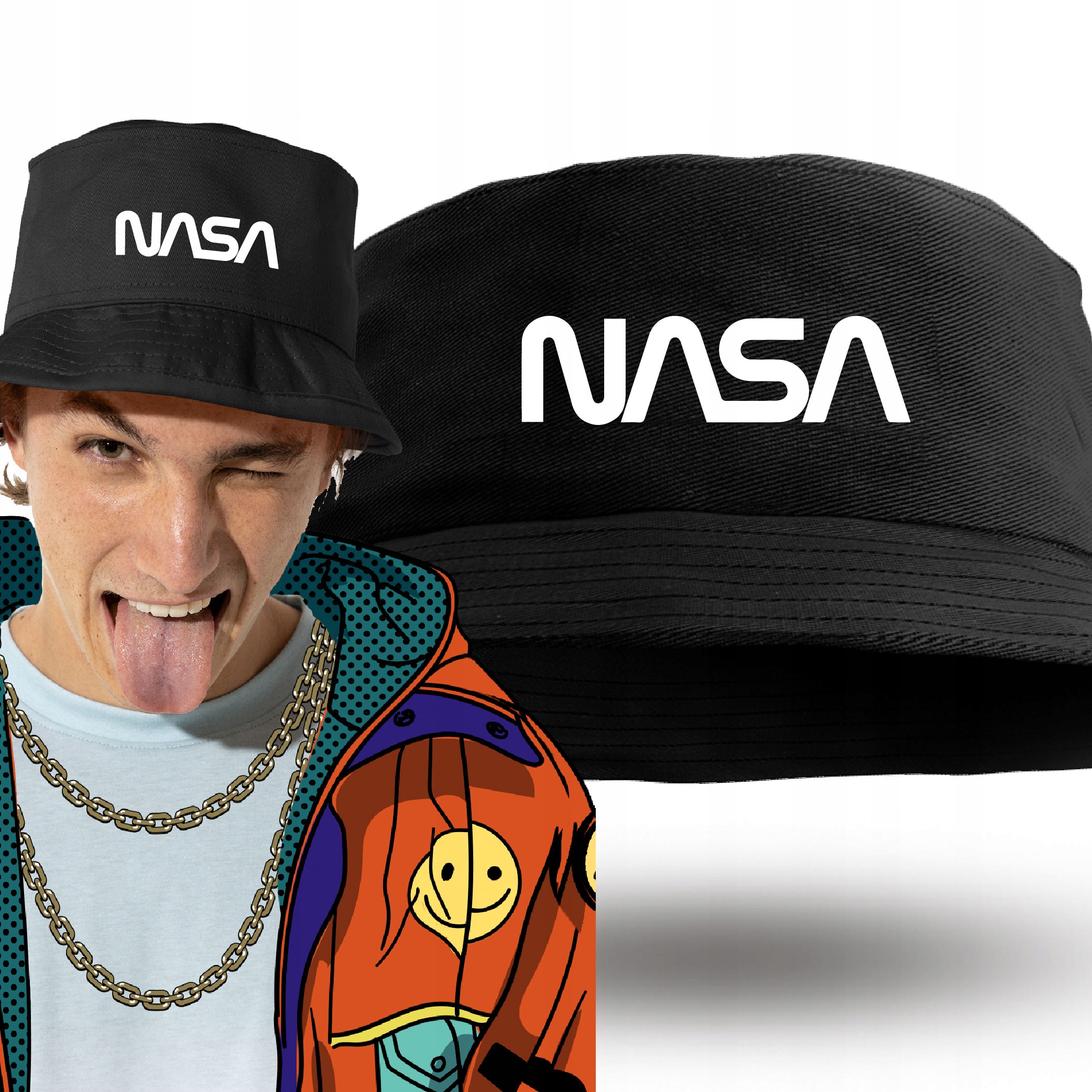 

Kapelusz Rubacki Z Nadrukiem Nasa Spacex Elon Musk