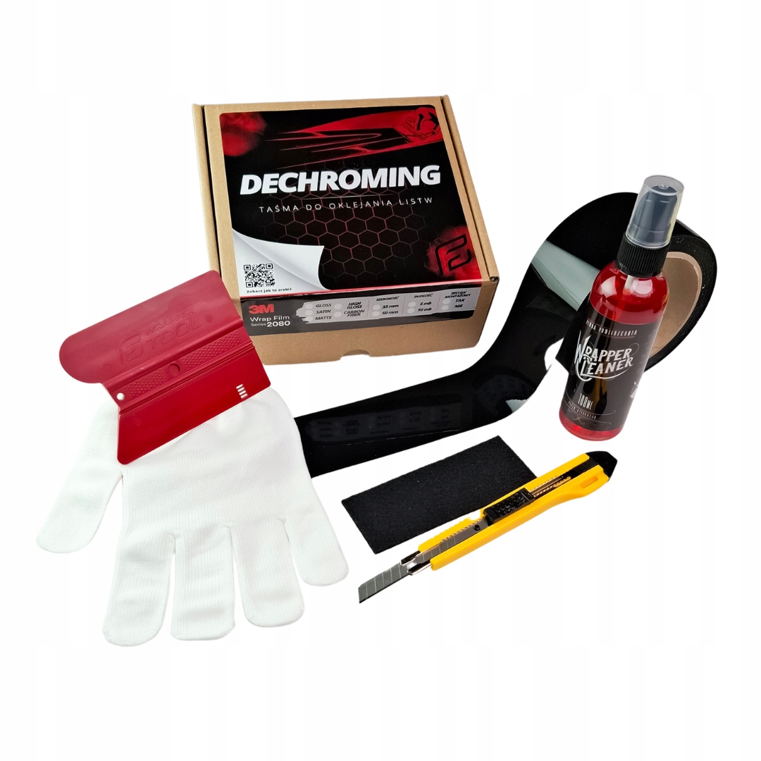 Sada pro odchromování nástroje Černý vysoký lesk 3M HG12 3,5x1000 cm