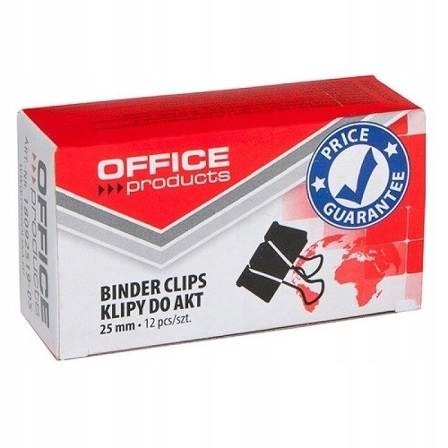 

Klipy do dokumentów 25mm Office Products 24szt.