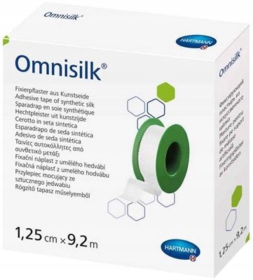 

Hartmann Omnisilk 1,25cmx9,2m plaster z jedwabiu