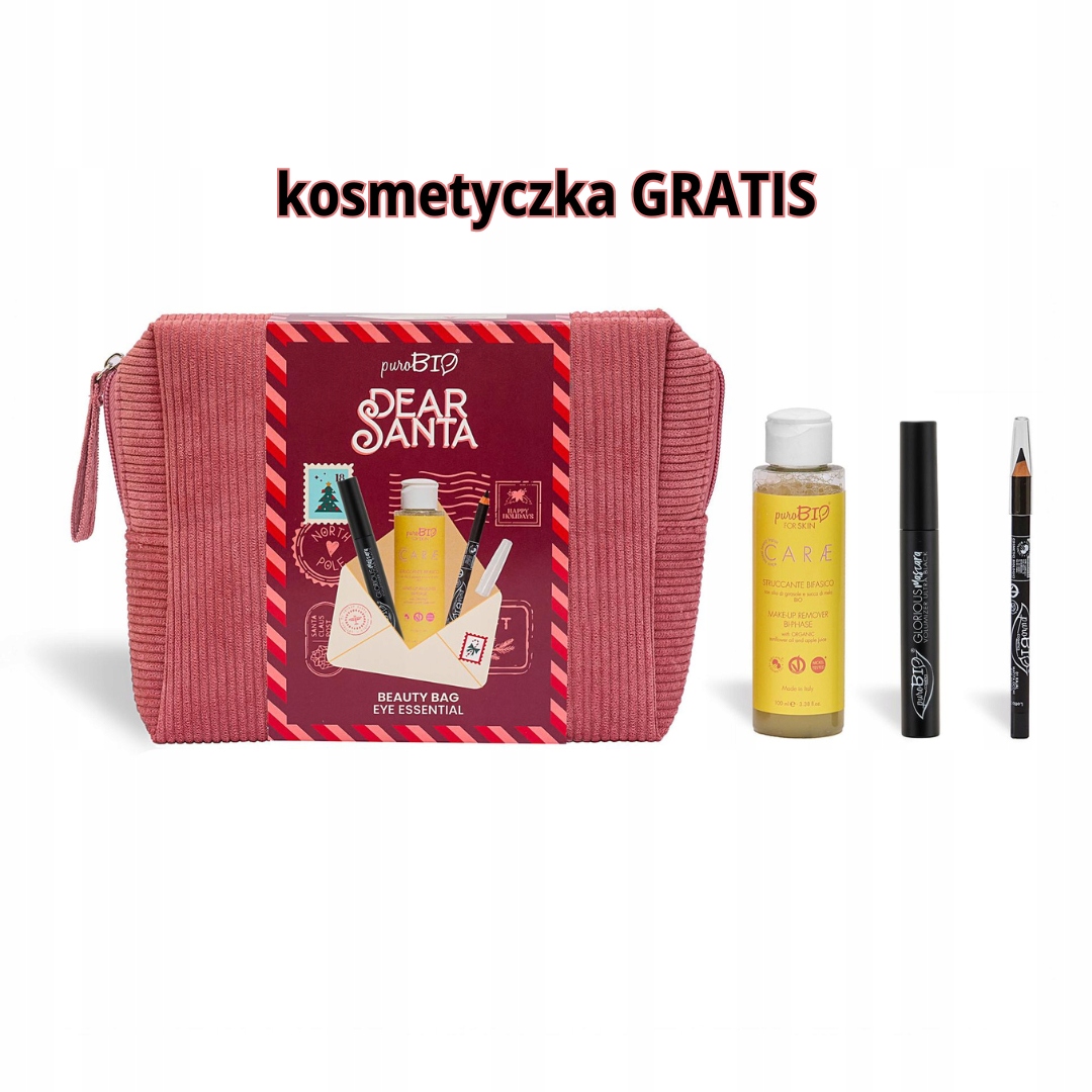 Dárková sada řasenka, pastelka a odličovač Kosmetická Taška Bonus