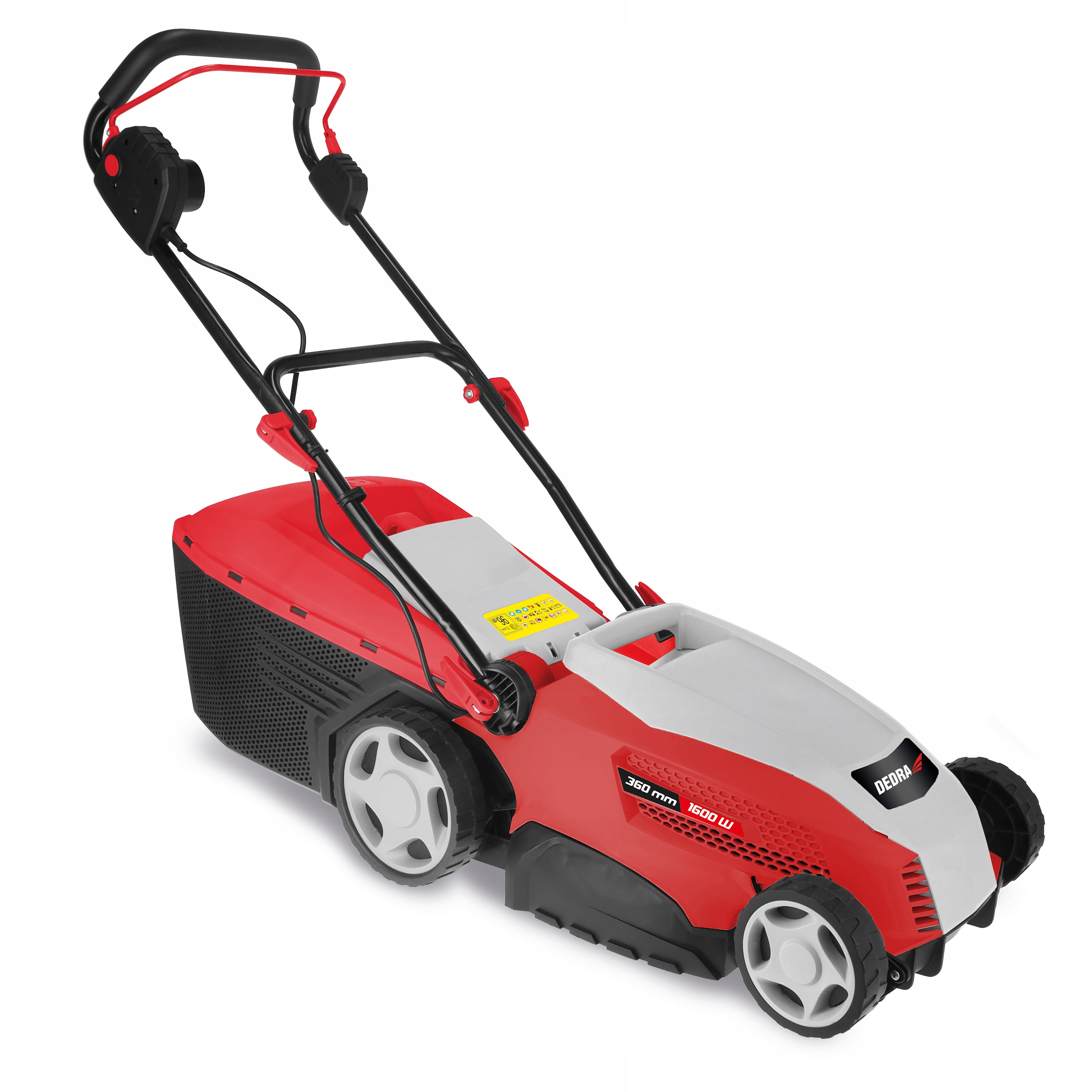 Elektrická kosačka Dedra DED8741 1600W 36 cm, kôš 40 l, nastaviteľná výška