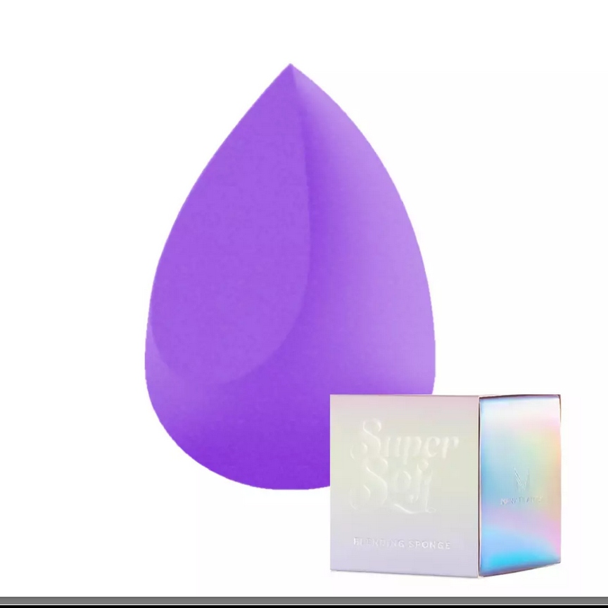 Gąbka blender do makijażu w ekologicznym opakowaniu SINGLE CUT2 DARK VIOLET
