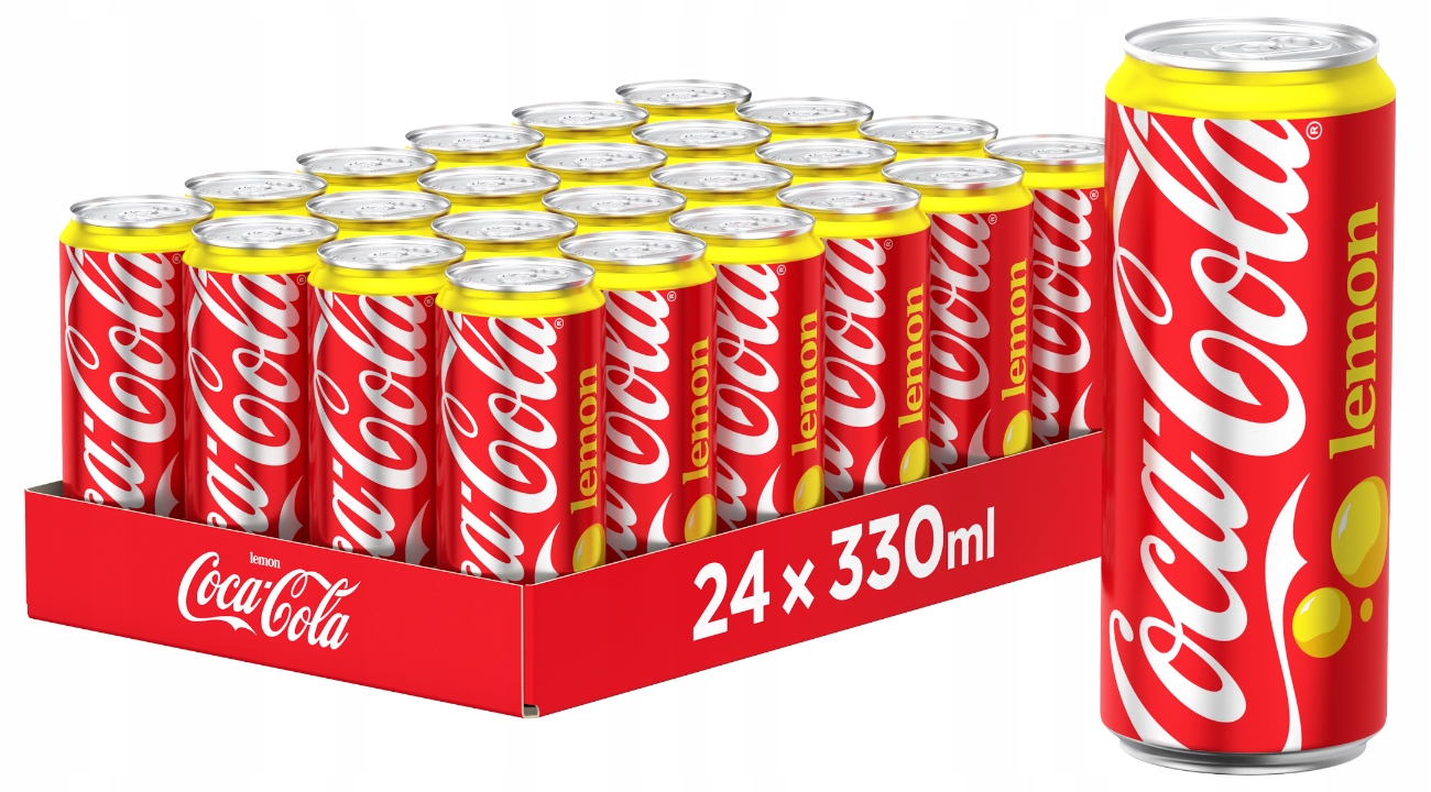 Coca Cola Lemon puszka 330ml 24szt Drs