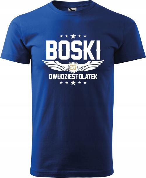 

Męska koszulka na Urodziny Boski 20 latek