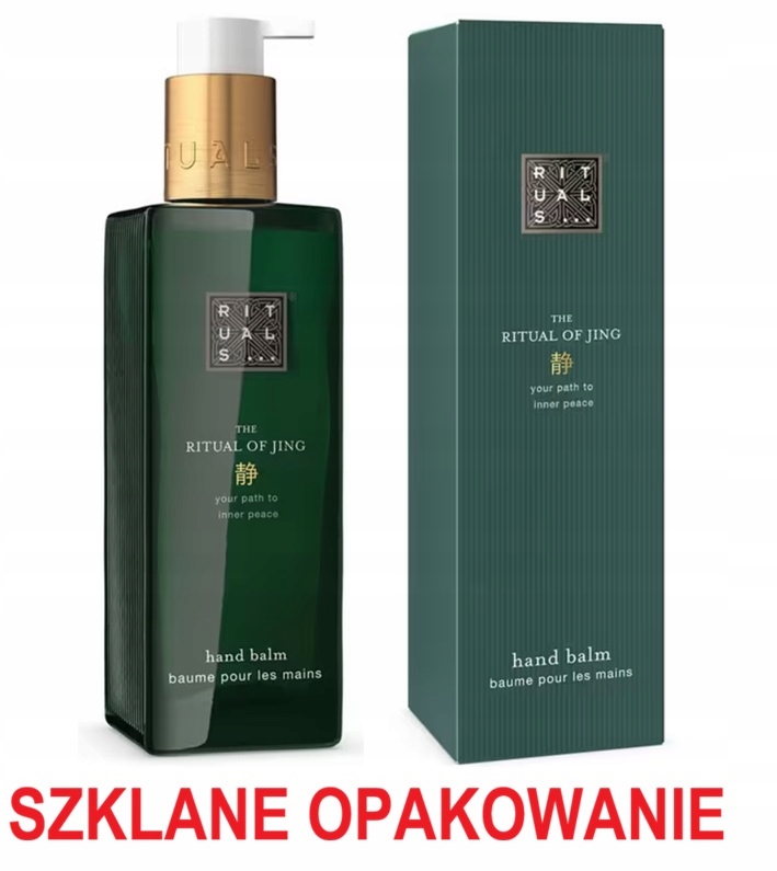 Rituals Jing Hand Balm Kojący Balsam Krem do rąk Szklane Opakowanie 175ml