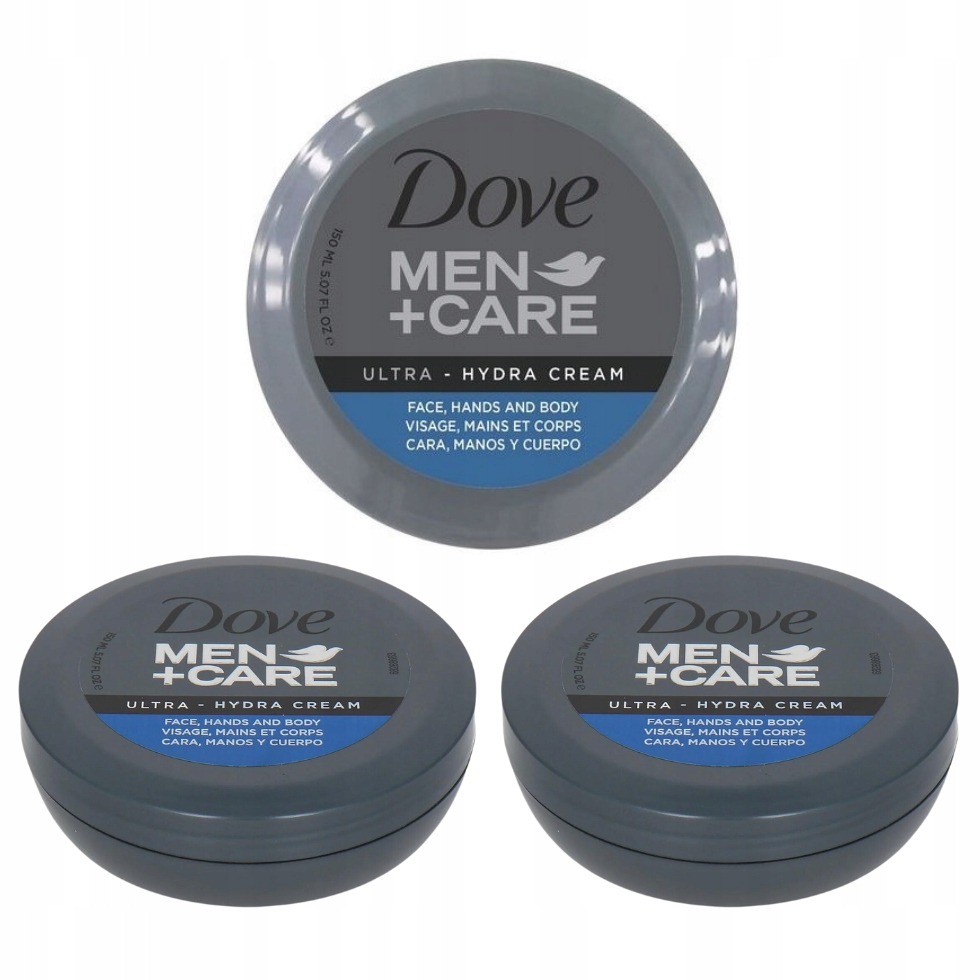 Krem Do Twarzy Ciała i Dłoni Męski DOVE Men+Care Ultra Hydra 150 ml x 3