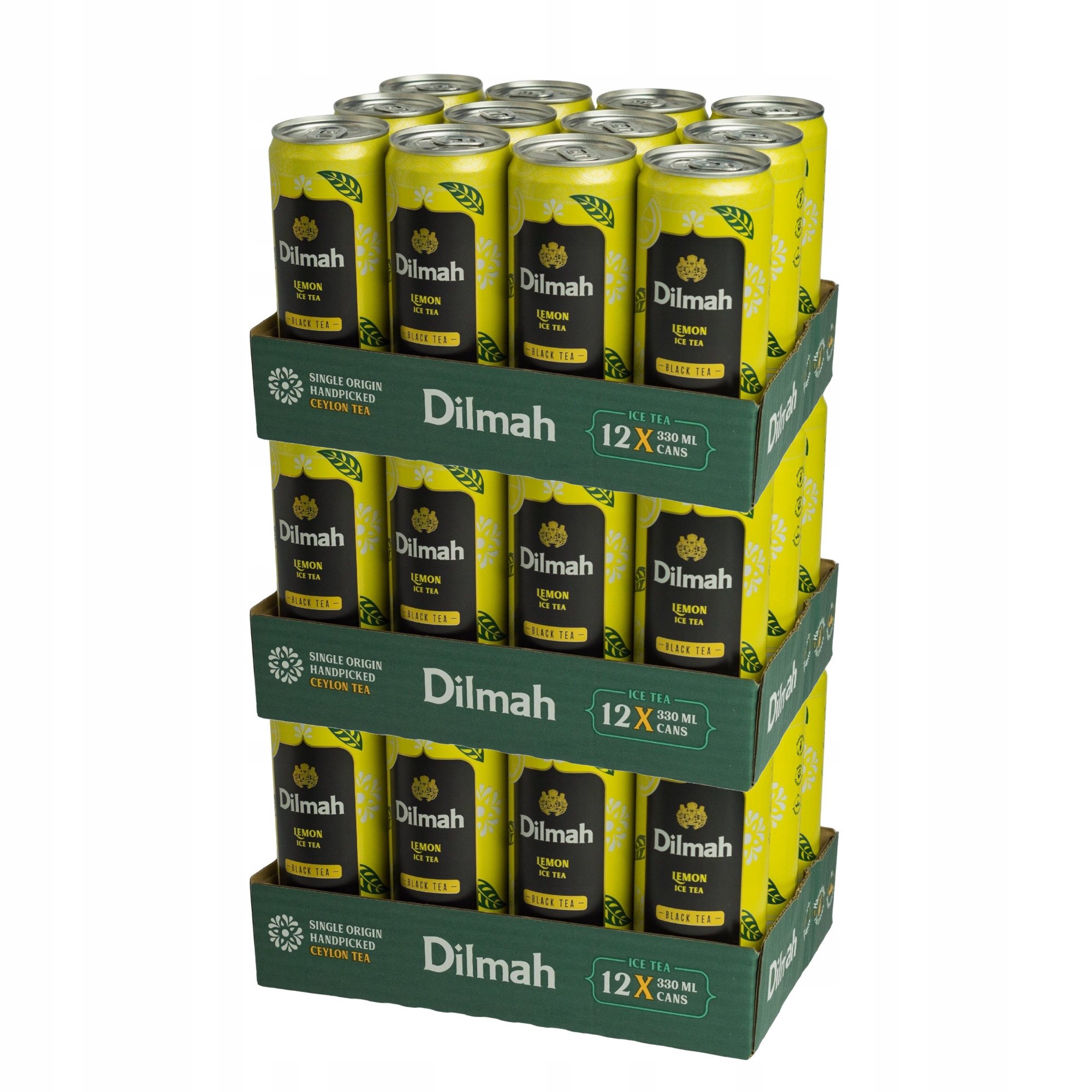 Czarna mrożona Herbata w Puszce Dilmah Lemon Ice Tea 330ml X 36szt
