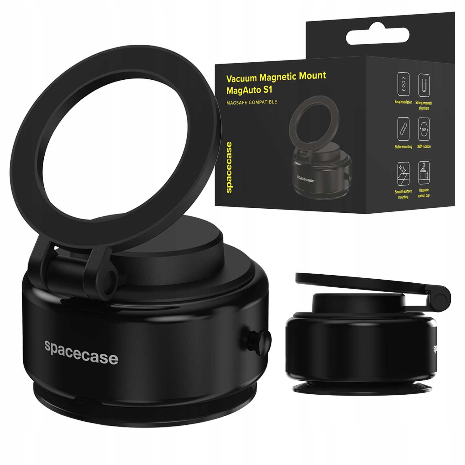 Uchwyt Samochodowy Na Telefon Z Przyssawką Automatyczny Na Szybę Do Magsafe