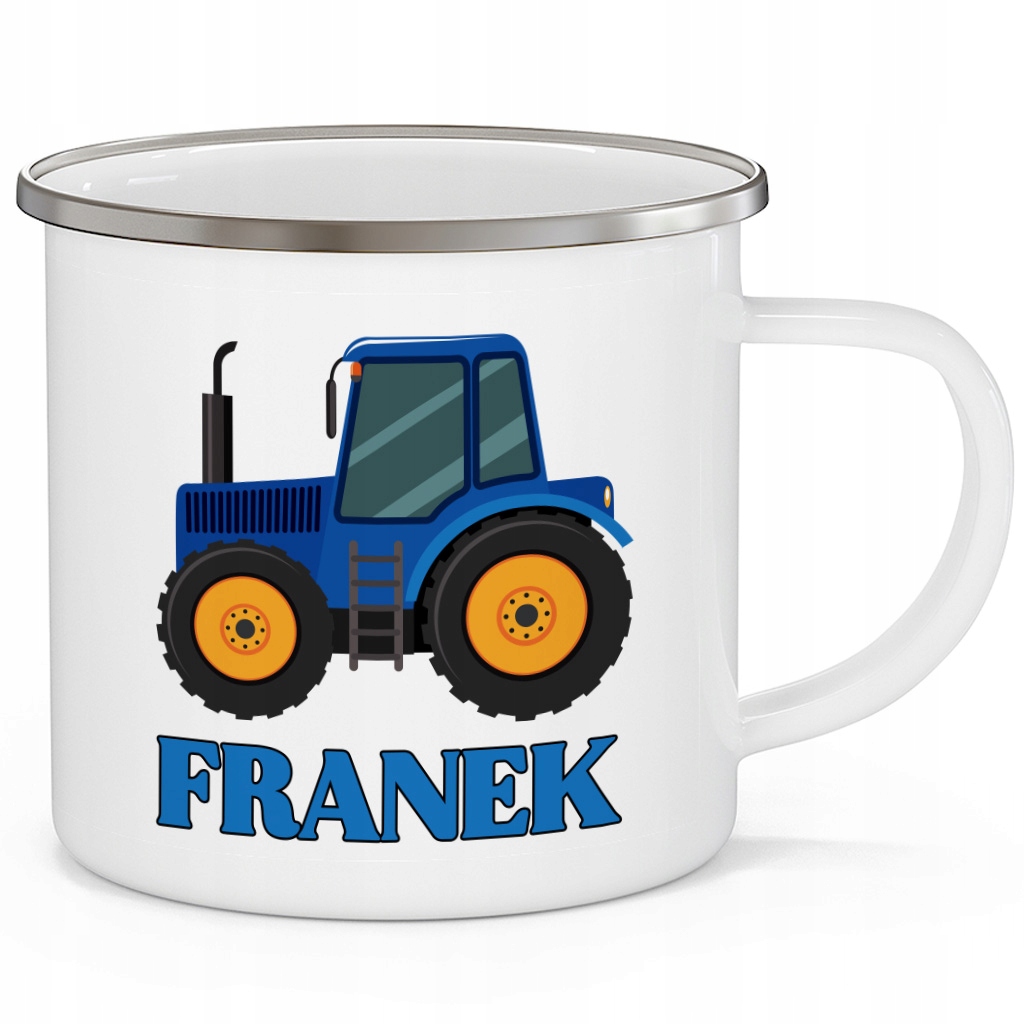 

Kubek Stalowy Dziecka Traktor Imię