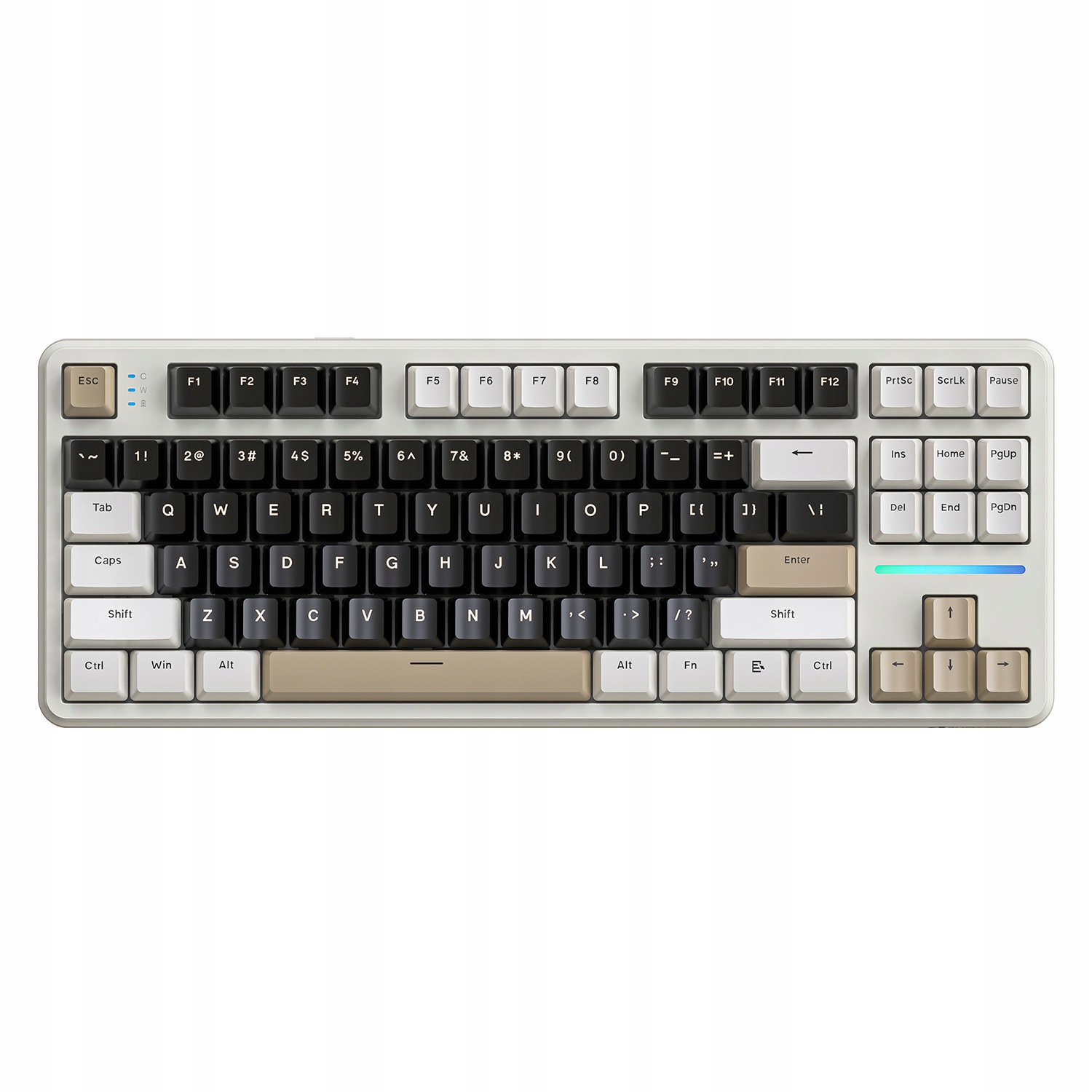 Mechanická klávesnice Attack Shark X87 Cheese white