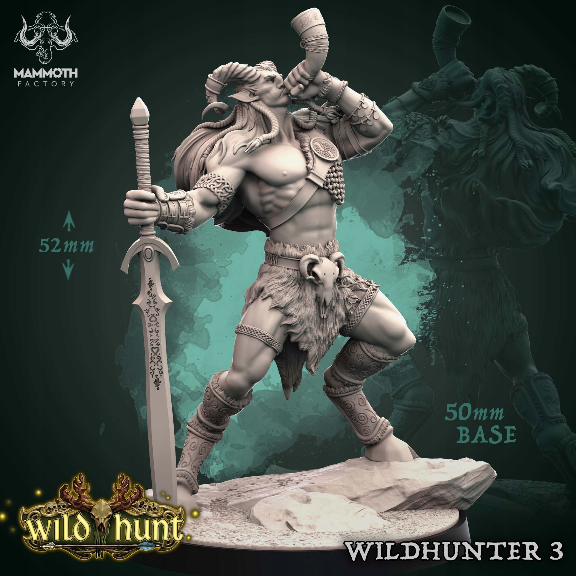 Sylvoth Wildhunter 3 - Mammoth Factory - Druk 3D