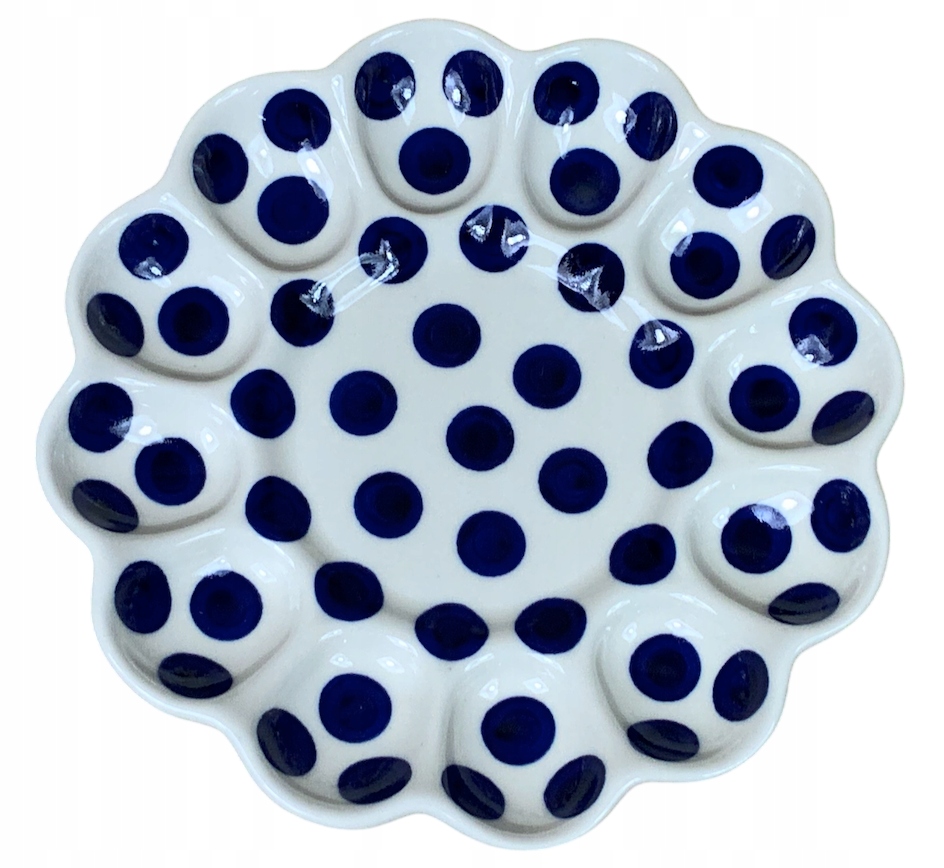 Velikonoce talíř na vajíčka Peas Keramika Bolesławiec