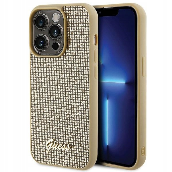 Guess Pouzdro Pro Pouzdro 15 Pro Disco Metal Script Gold