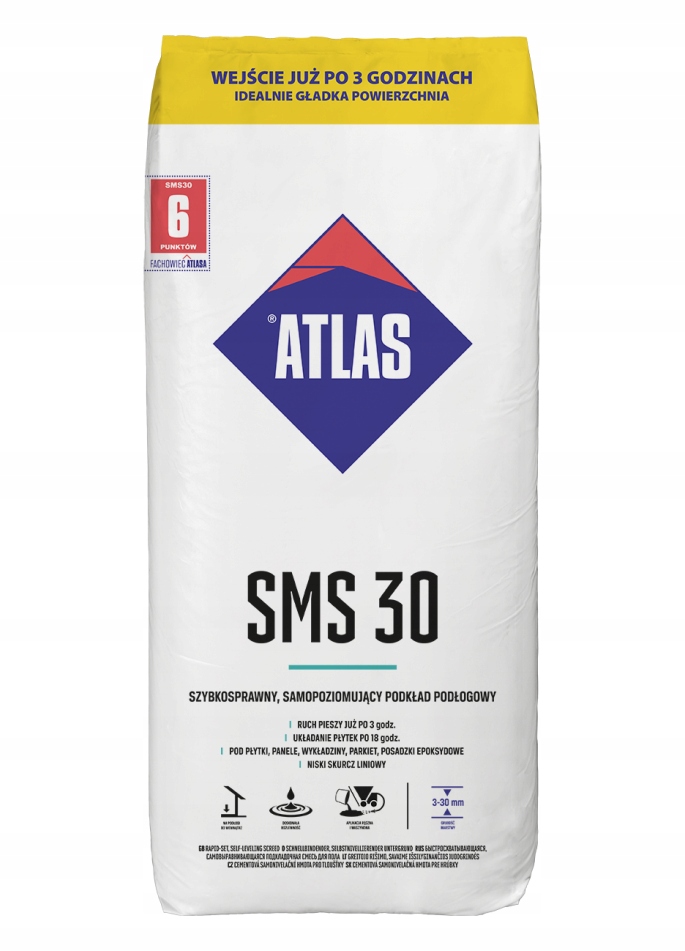 

Atlas Sms 30 wylewka samopoziomująca 3-30mm |25kg