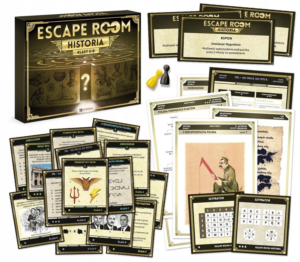 Gra escape room. Historia praca zbiorowa
