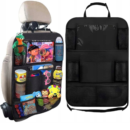 Organizer Samochodowy Ochraniacz na Fotel Filcowy Etui 7 Kieszeni Czarny