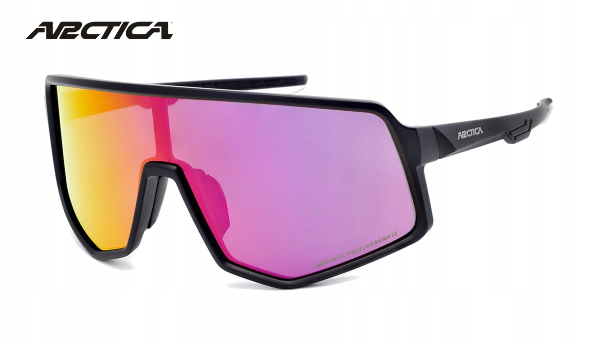 ARCTICA Okulary S-331B PRZECIWSŁONECZNE SPORTOWE ROWEROWE DUŻE SZKŁO Marka Arctica