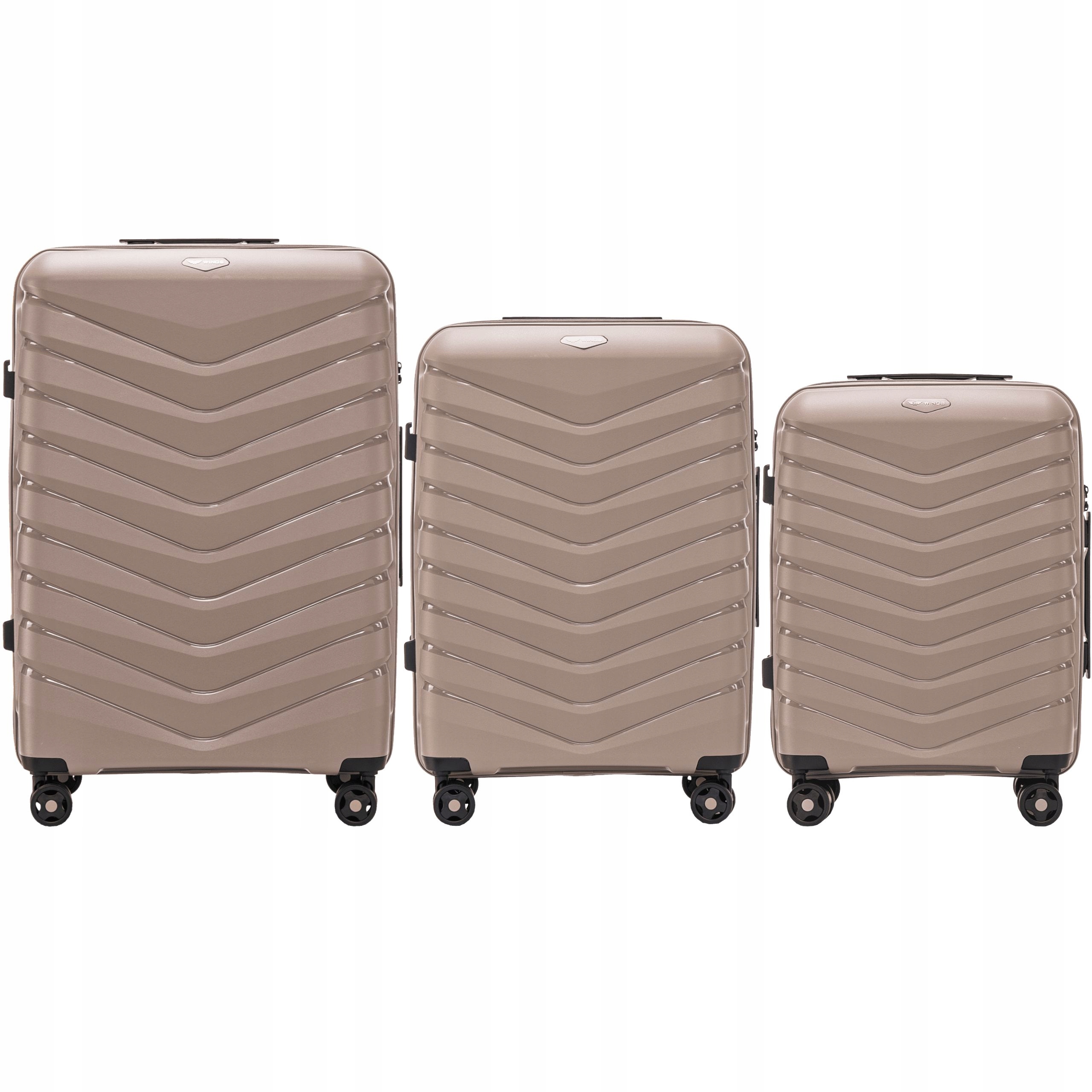 Sada Nezničitelných Cestovních kufrů s registrovanými zavazadly XXL Wings