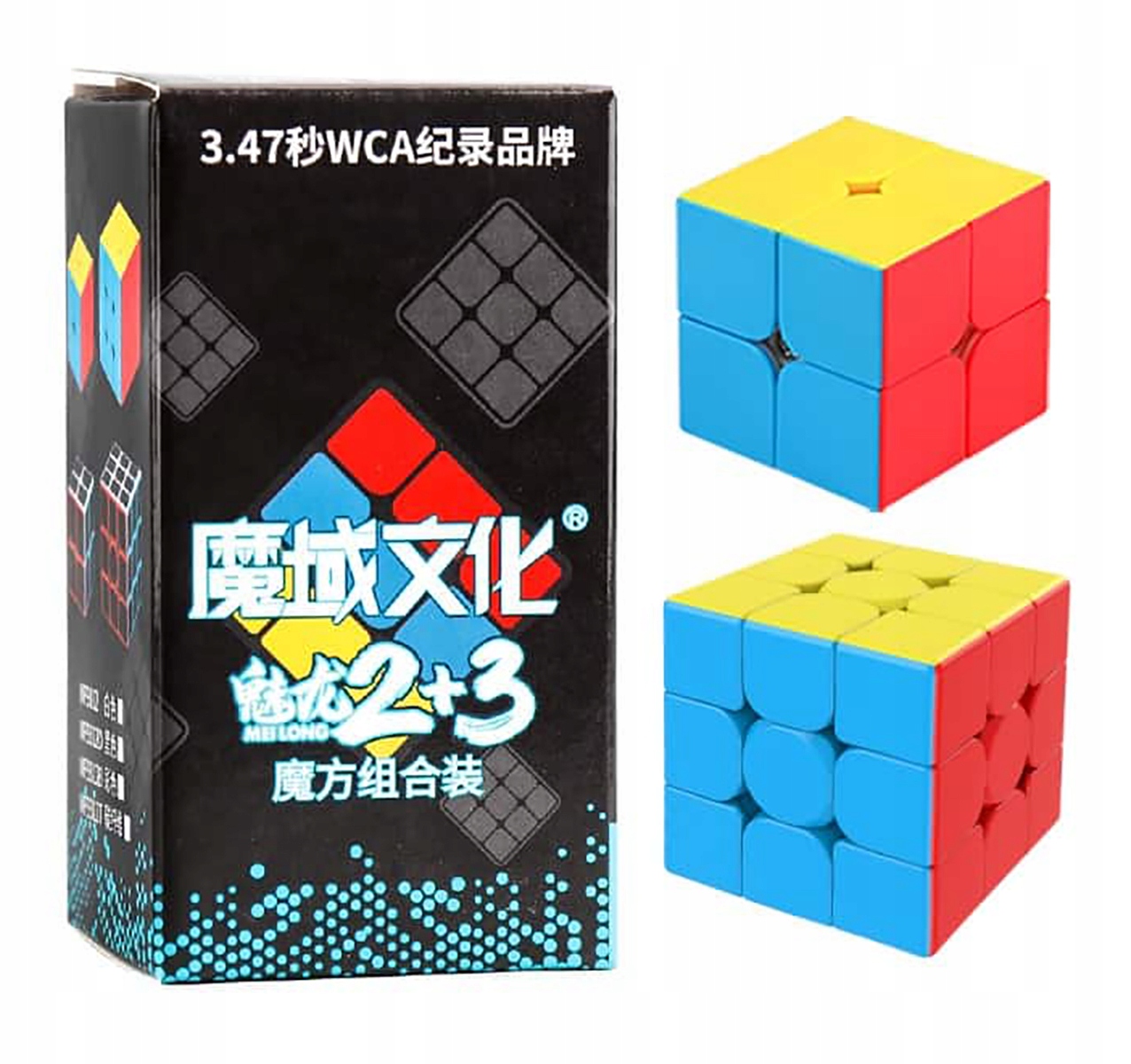 PROFESJONALNY ZESTAW KOSTKA 2x2x2 3x3x3 +PODSTAWKA