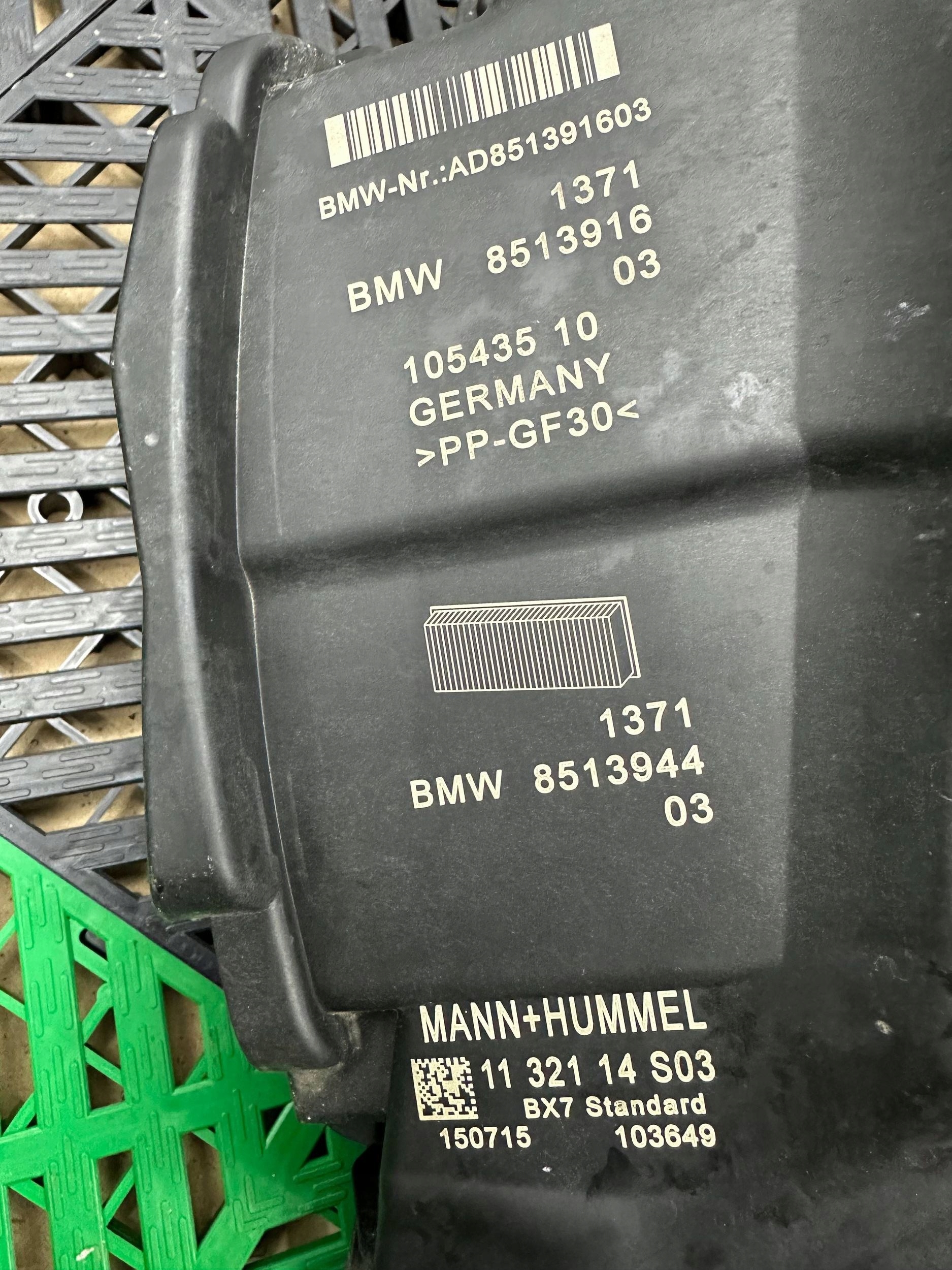 Gehäuse filter luft BMW X1 F48 F49 8513916