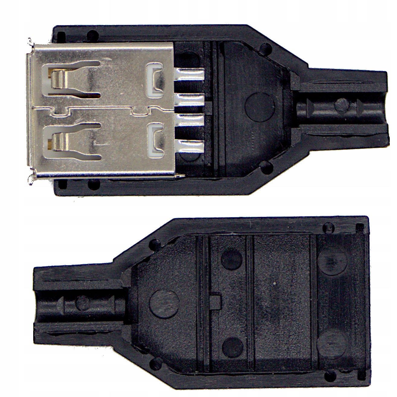 

Gniazdo Usb A żeńskie lutowane na kabel z obudową