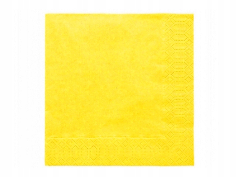 

Serwetki 20SZT 33x33CM Wesele Komunia! Żółte
