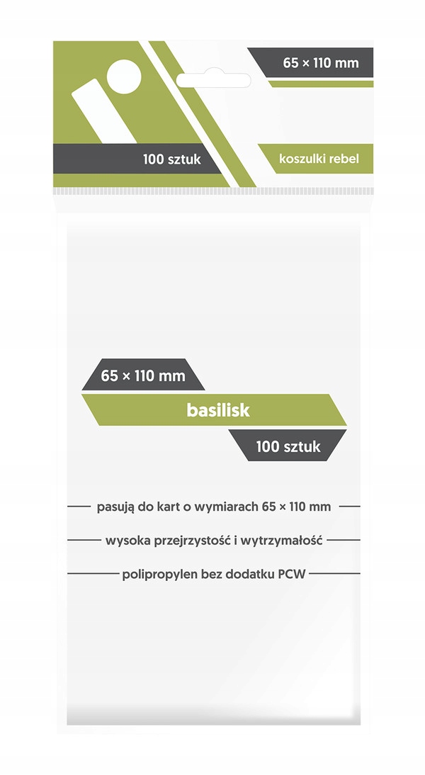 

Koszulki na karty Basilisk (65x110 mm) 100 sztuk