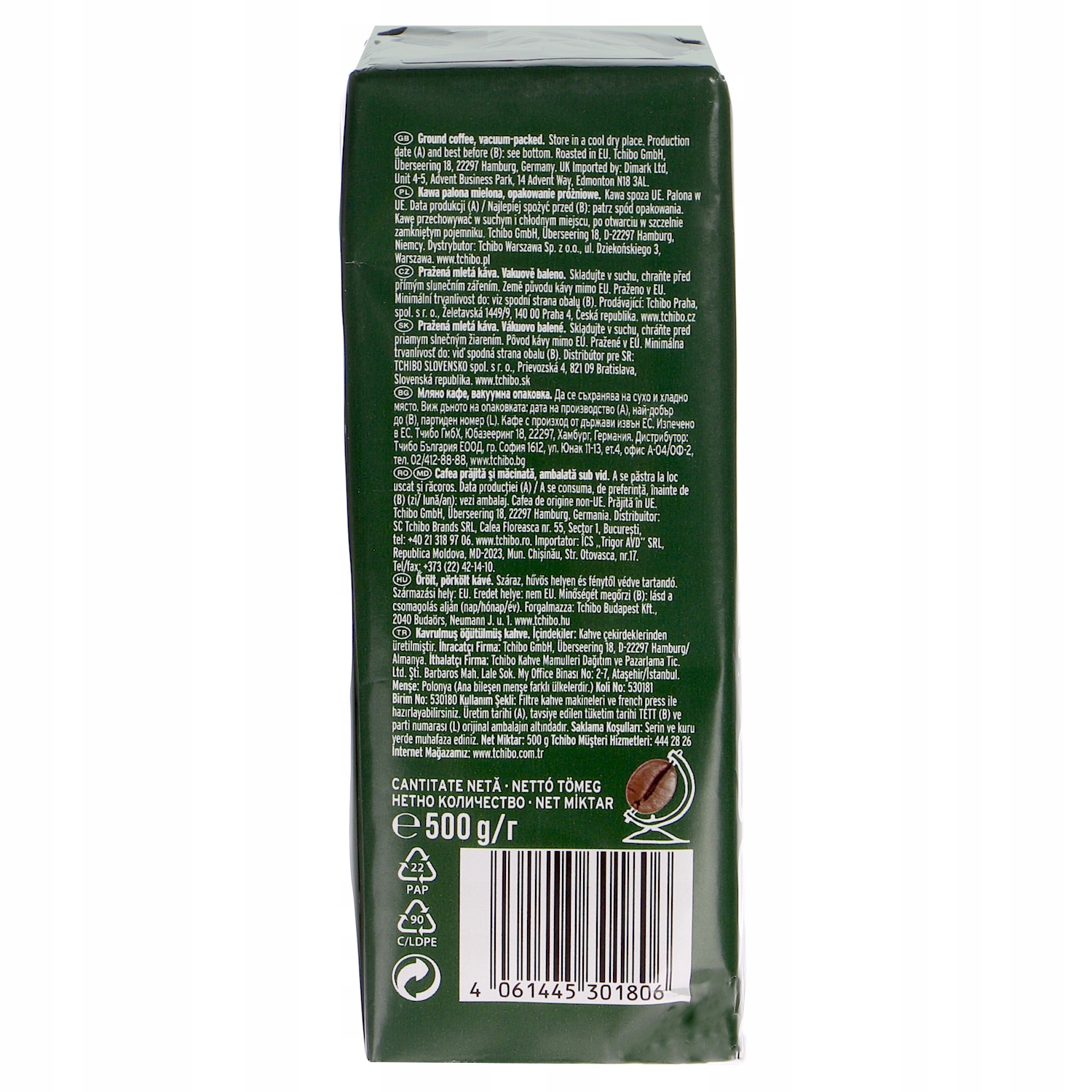 Levně Tchibo Eduscho Classic Traditional 500g Mletá Káva Robusta Arabika