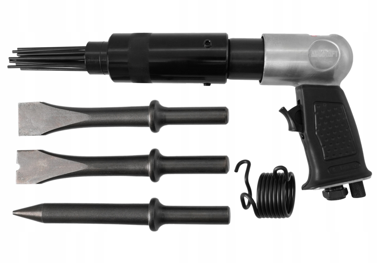 Jehlové Pneumatické Kladivo 2V1 Rázové 3 Hroty Řezačky Jehlová Hlava