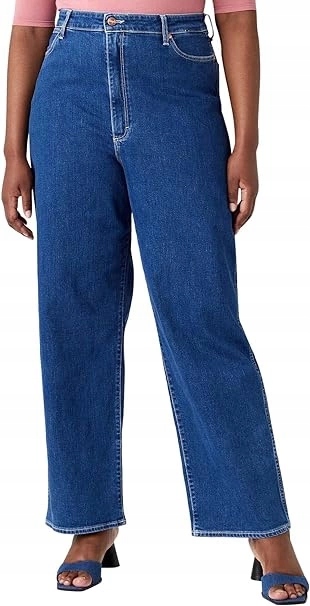 Dámské volné džínové kalhoty Wrangler Barrel Blue Dip W2H7JH43G 29/34