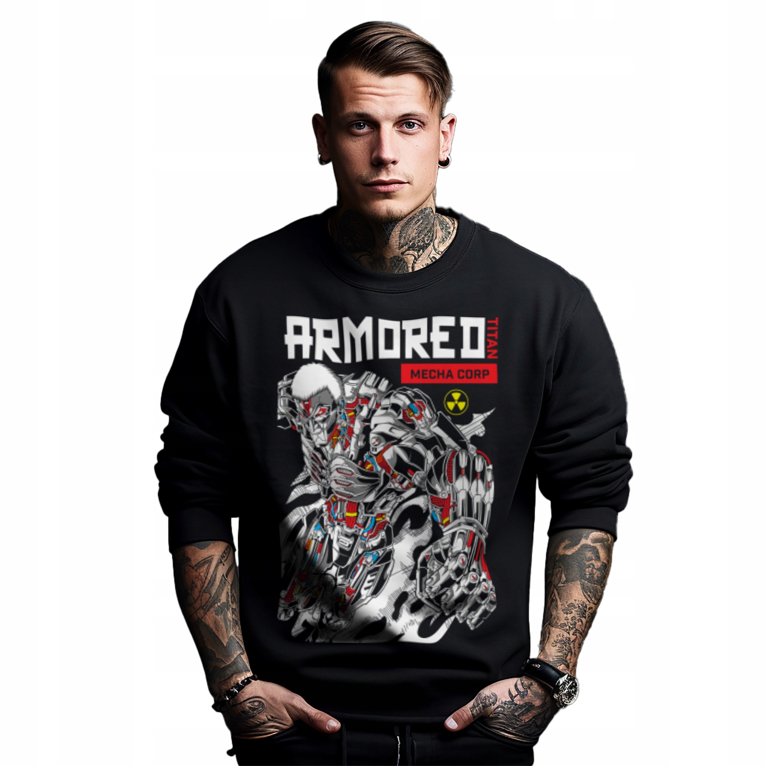 Mikina s potiskem Anime Armored Titan