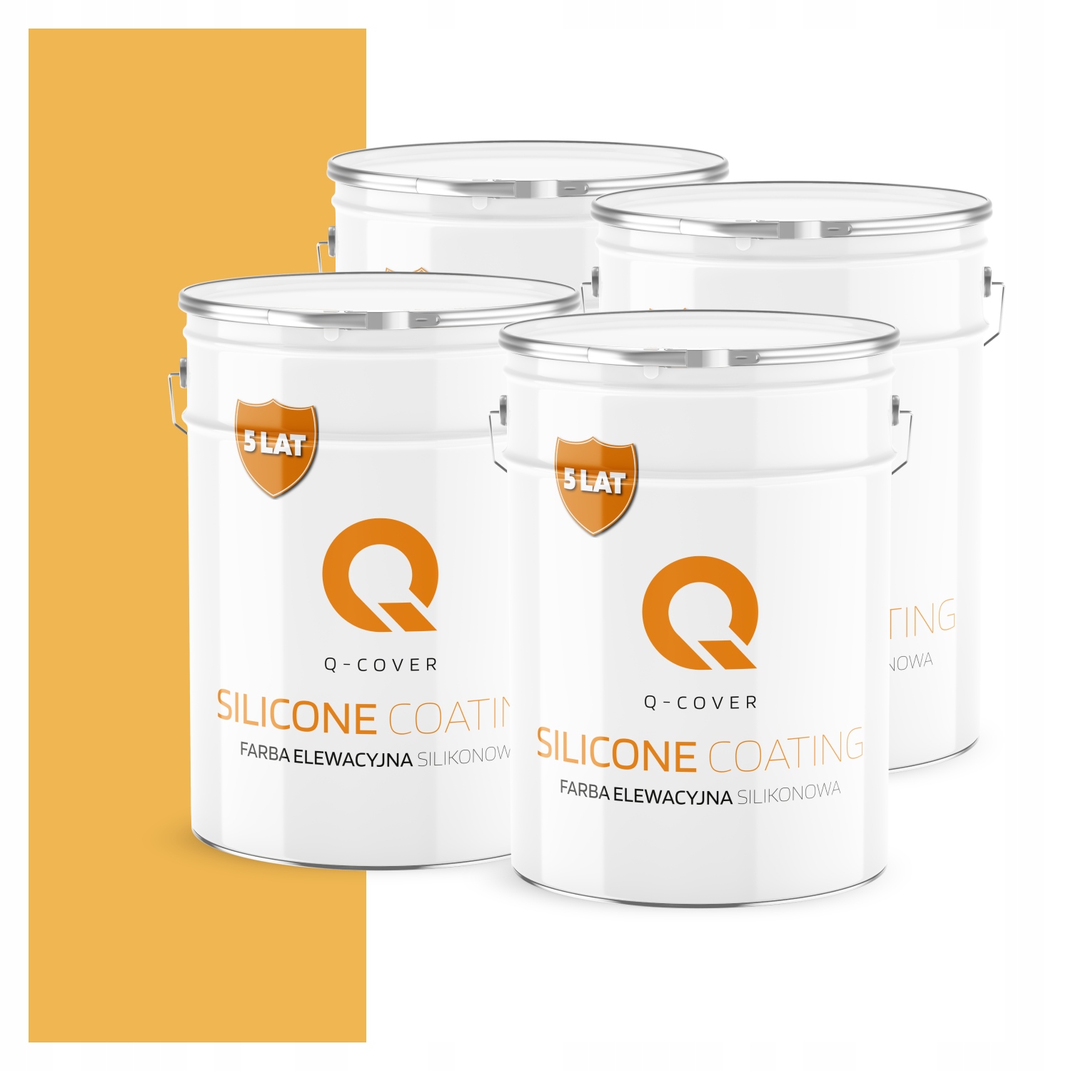 Fasádna farba Fasádová 10L Silikónová Uv farba Žltá intenzívna