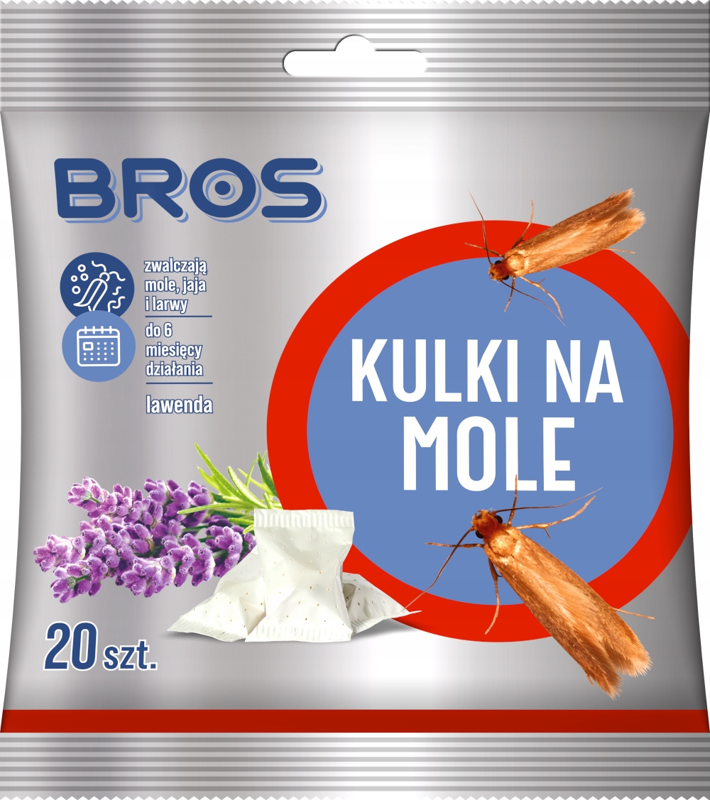 

Bros Kulki Lawendowe Na Mole 20szt