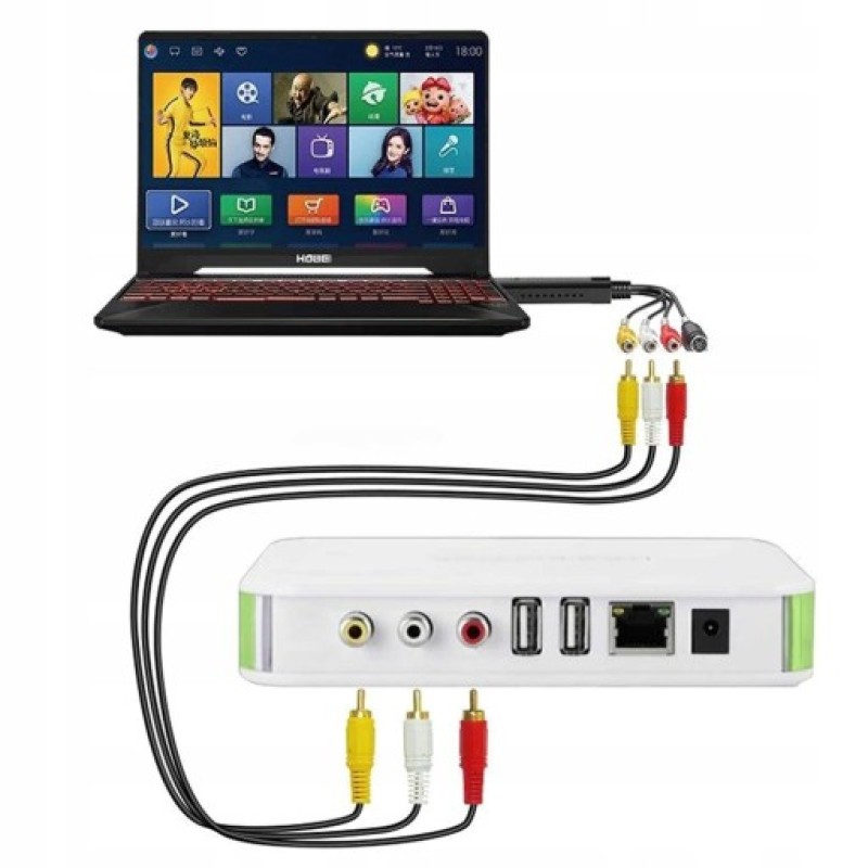 VIDEO GRABBER ZGRYWANIE Z VHS PRZEGRYWANIE DVD CD Kod producenta IJUY201