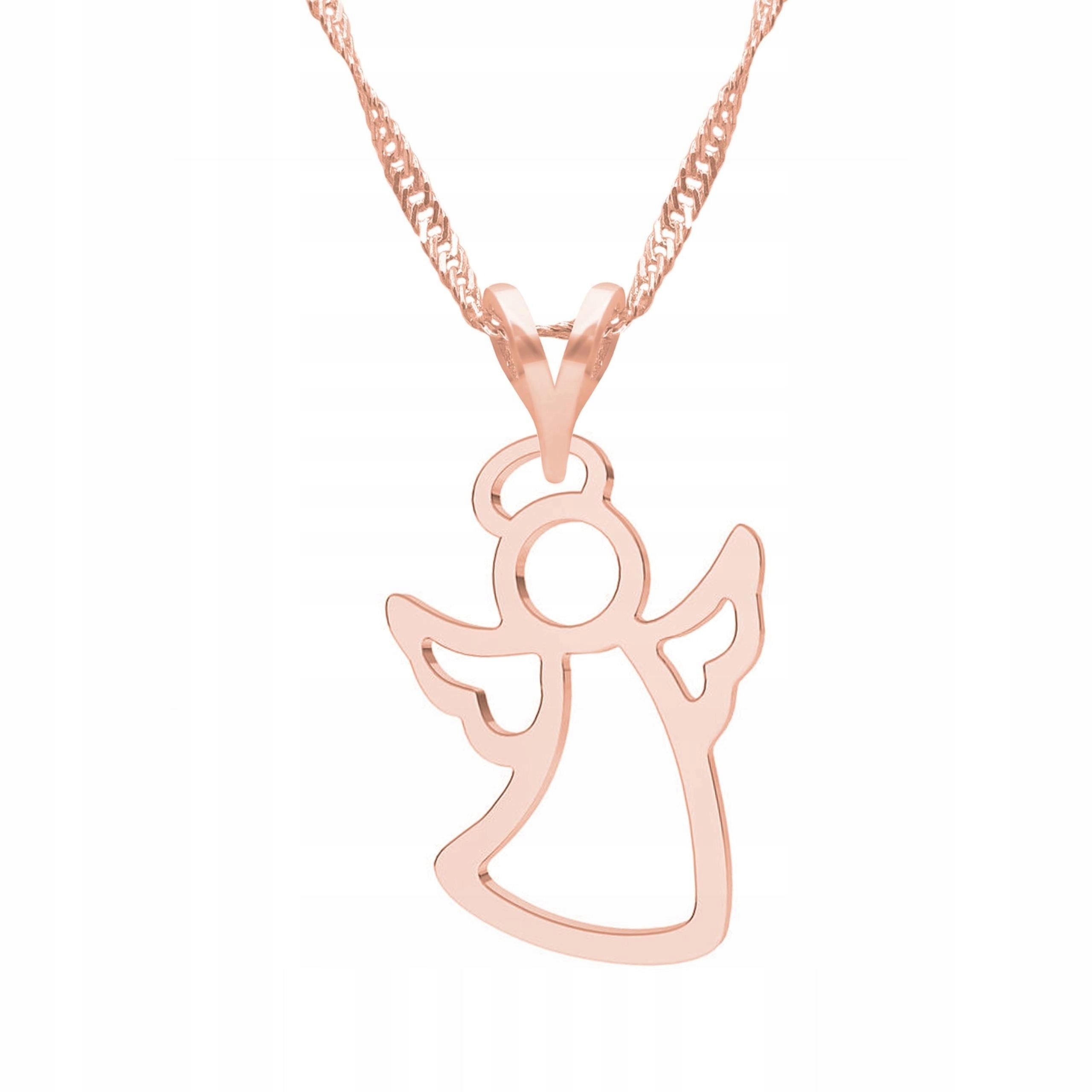 Pozlacený náhrdelník s andělem Anděl strážný Stříbro 925