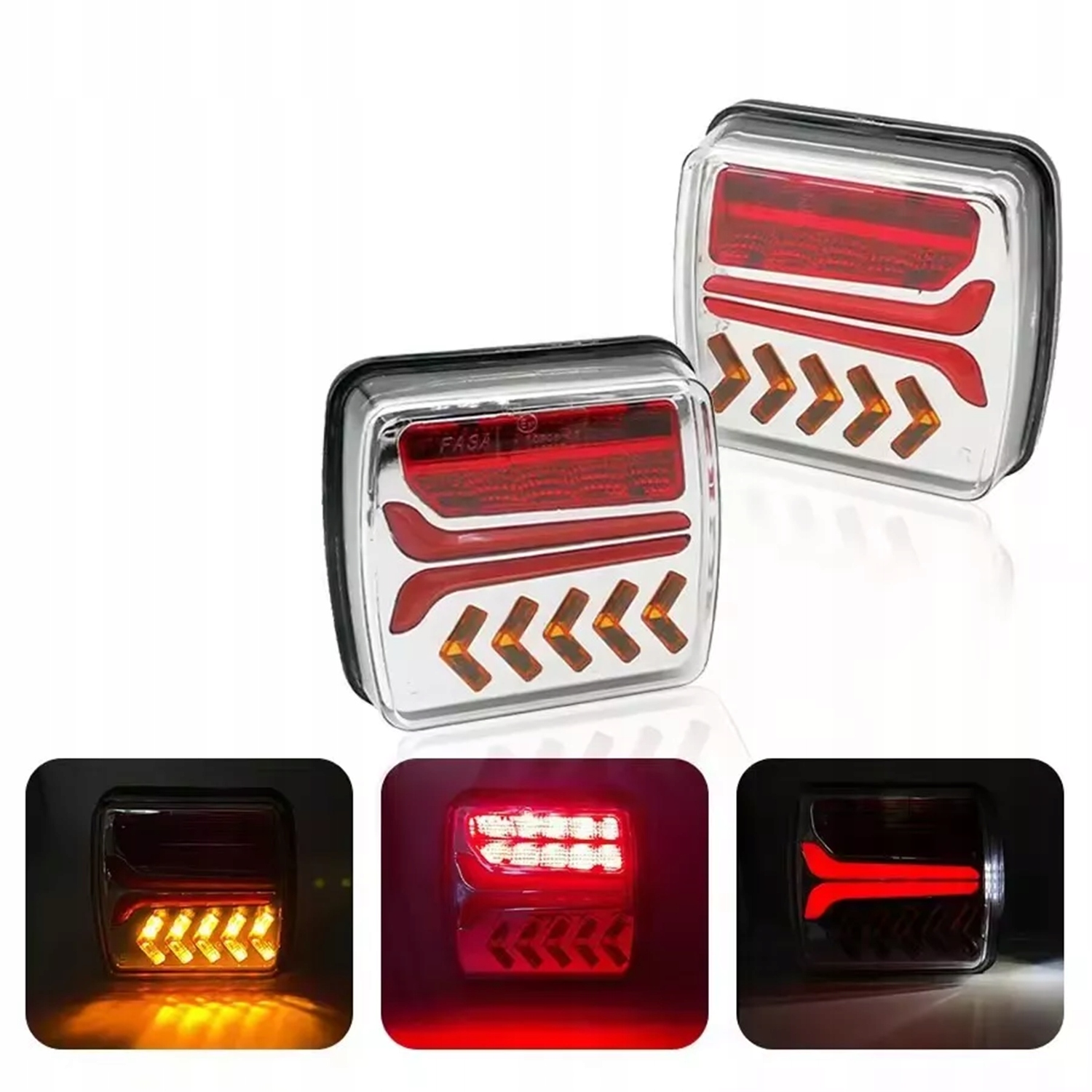 Sada Led Bezdrátových Zadních Přívěsů Na Magnet 7PIN IP65 12V/24V