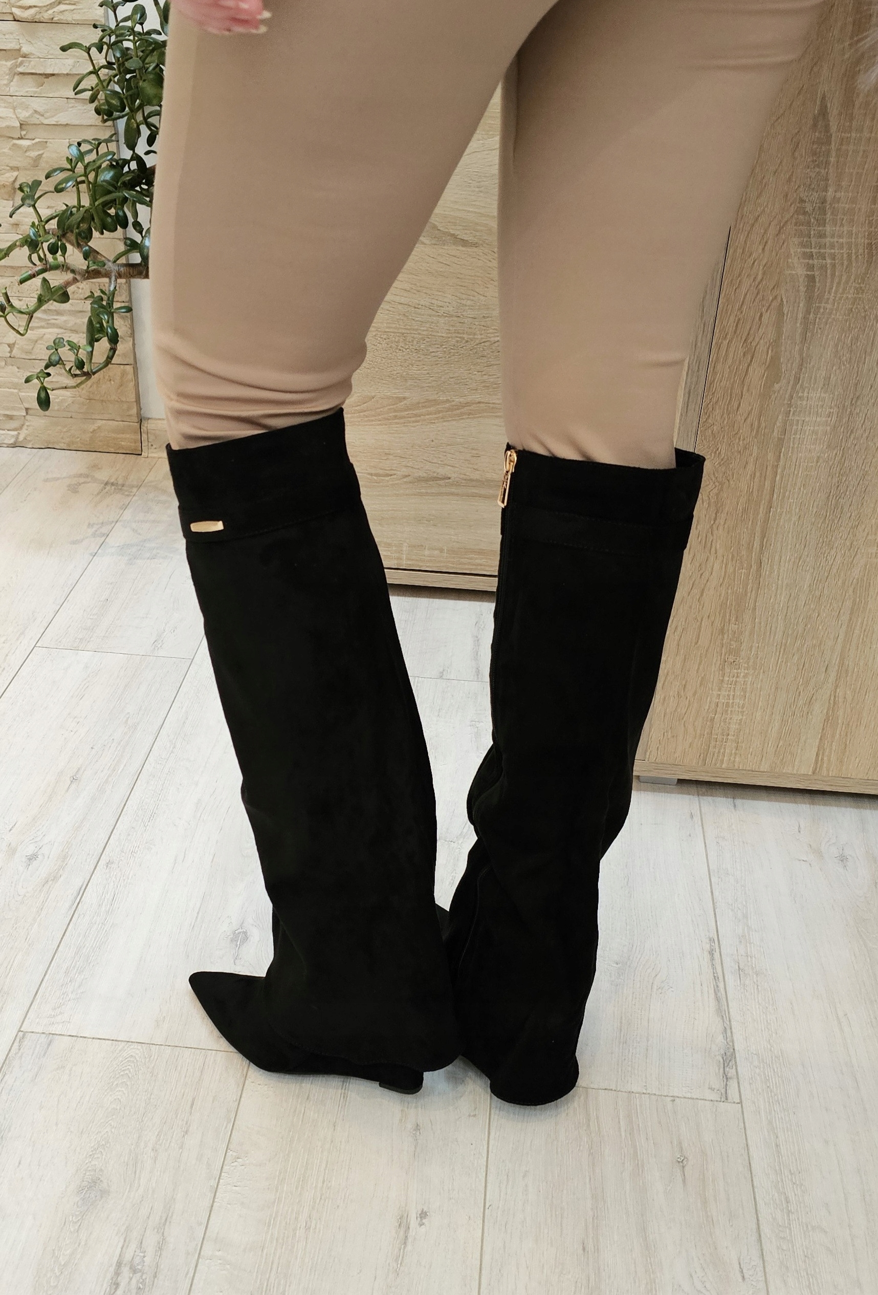 Dámské kozačky Sergio Todzi černé [Barva Černá, Velikost 38]