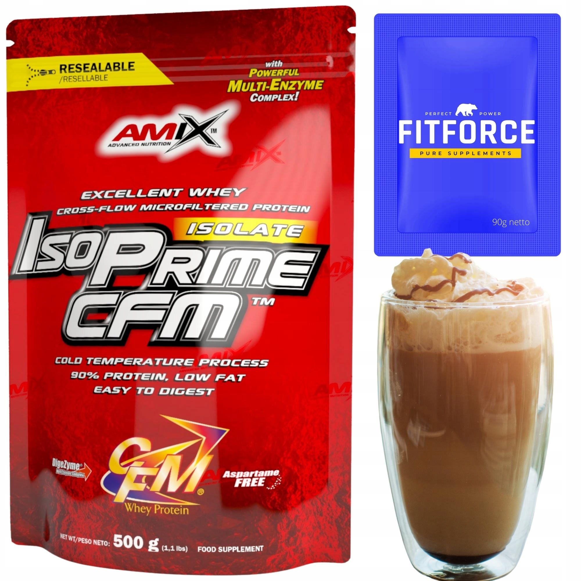 Proteinový izolát Amix caffe latte Keto kávový Protein bez laktózy