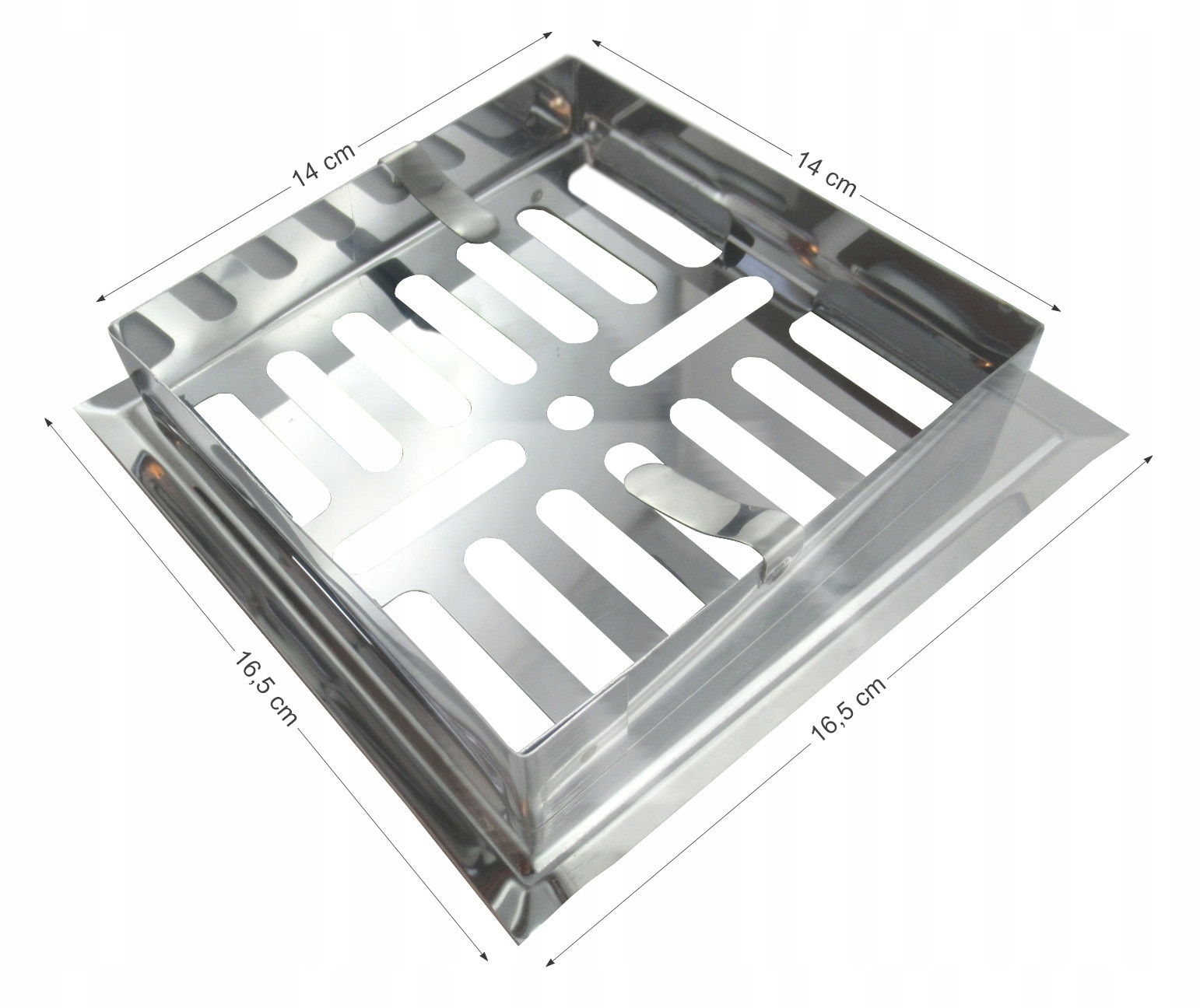 KRATKA WENTYLACYJNA 14 X 14 RAMKA MALOWANA GRAFIT Marka inna