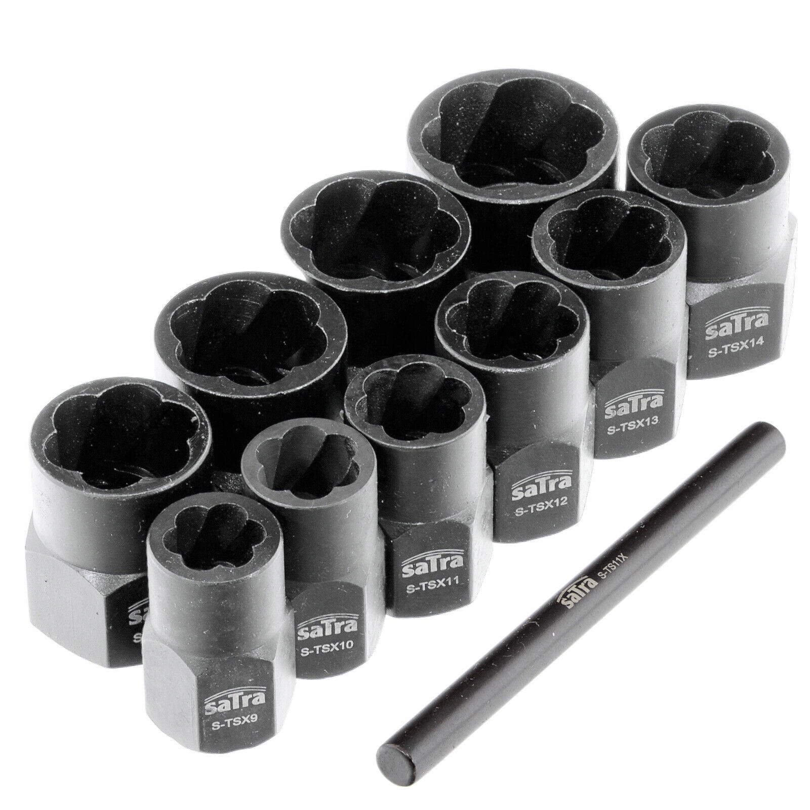 S-TS11X Nasadki Do Obrobionych Śrub 11 Sztuk Satra