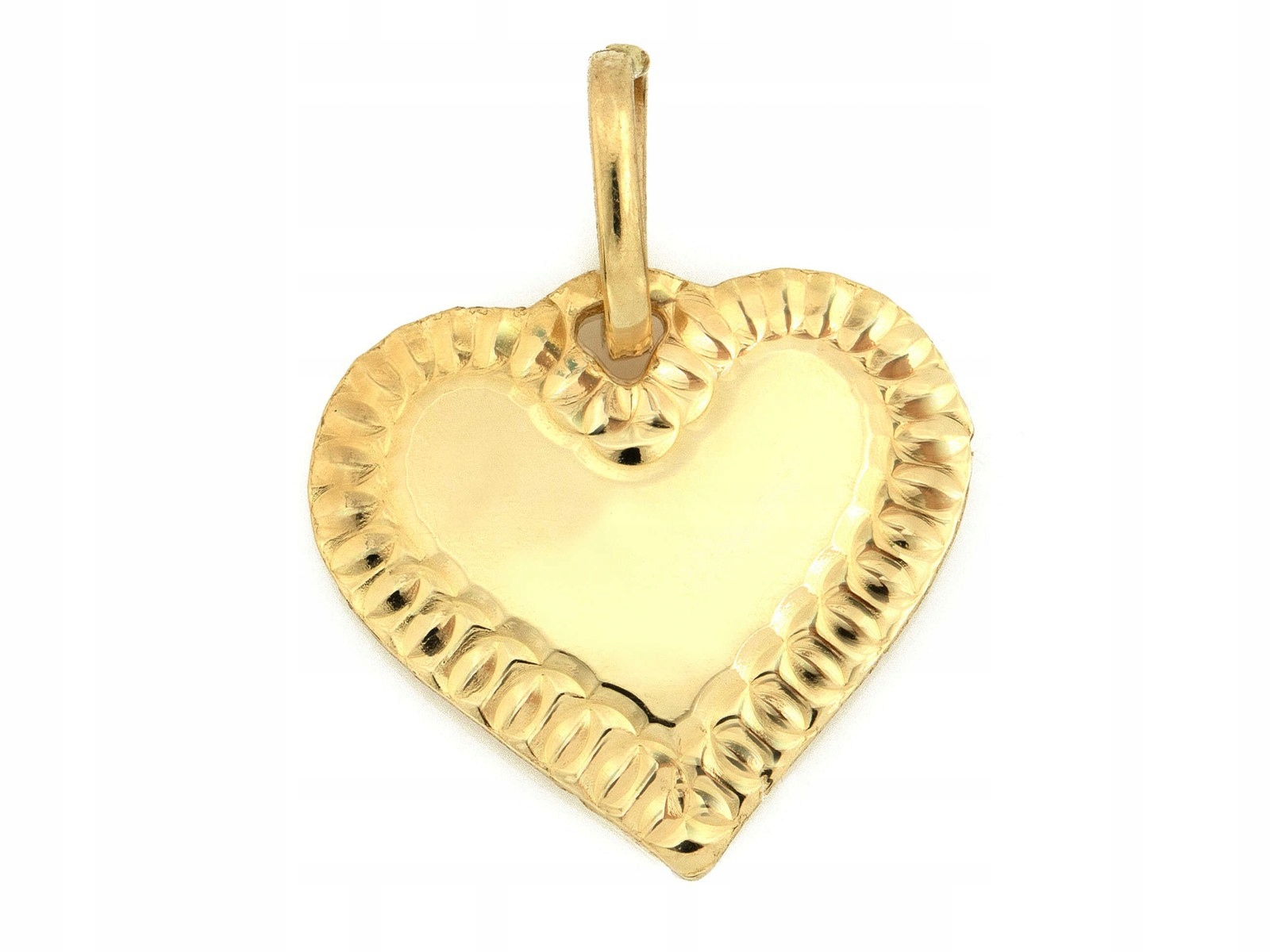 Dámský zlatý přívěsek 585 se srdíčkem, moderní pro ni