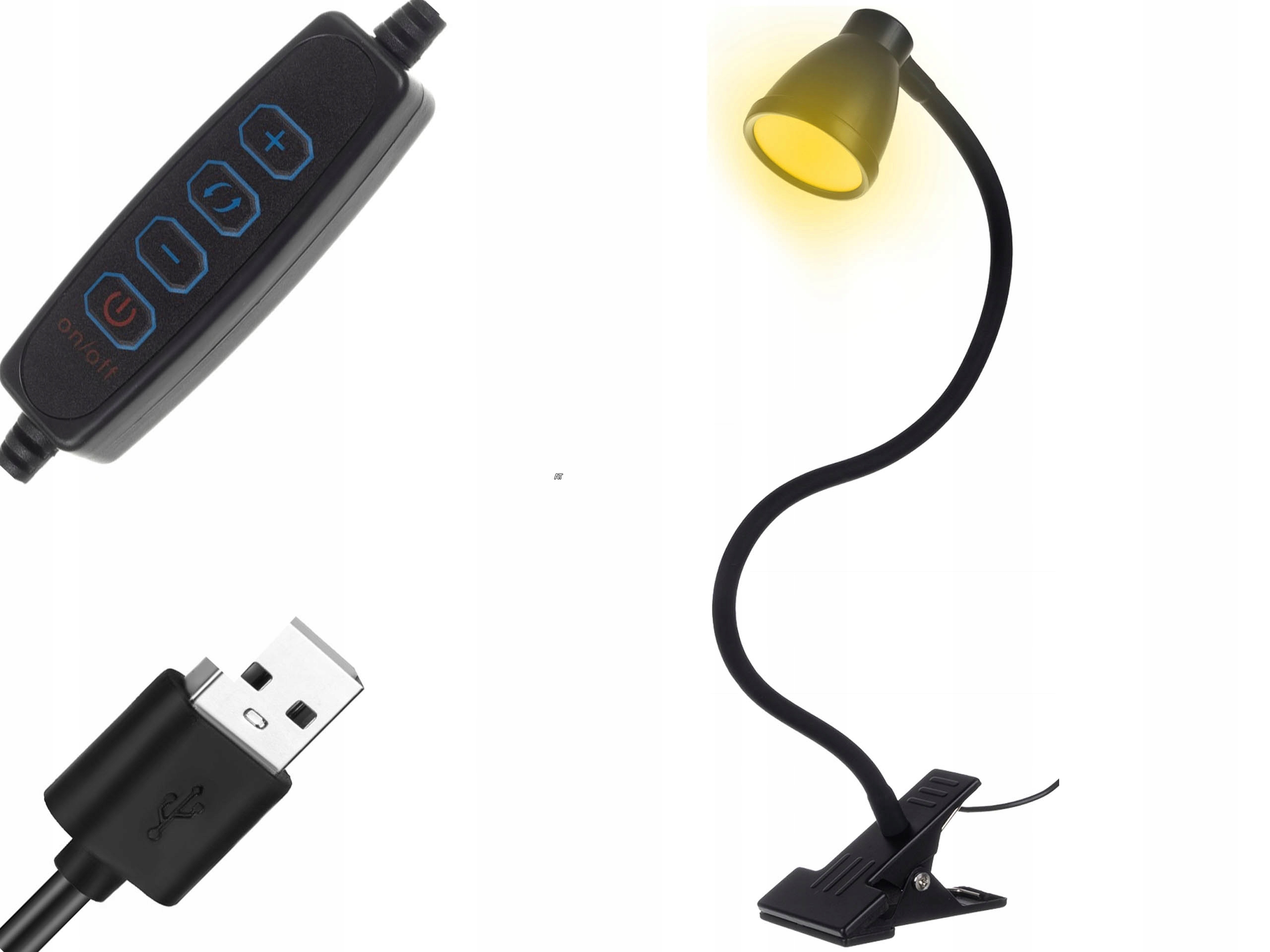 

Lampka Szkolna Na Biurko 24 Led Biurkowa Usb Klips