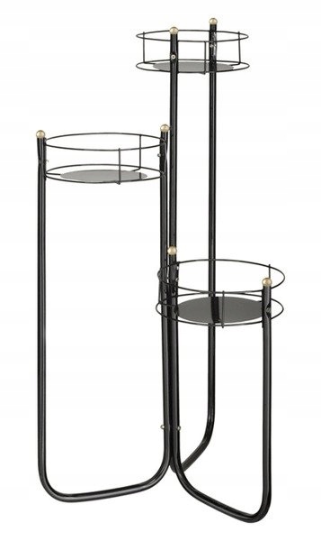 KWIETNIK METALOWY STOJAK NA 3 KWIATY KWIETNIKI 2B